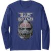 imageStar Wars The Bad Batch Wrecker Helmet Sketch Long Sleeve TShirtNavy Blue