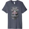 imageStar Wars The Bad Batch Wrecker Helmet Sketch Premium TShirtHeather Blue