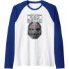 imageStar Wars The Bad Batch Wrecker Helmet Sketch Raglan Baseball TeeRoyal BlueWhite