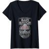 imageStar Wars The Bad Batch Wrecker Helmet Sketch VNeck TShirtBlack
