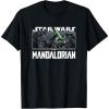 imageStar Wars The Mandalorian Luke Skywalker Vs Dark Troopers TShirtBlack