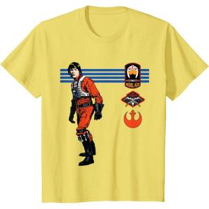 imageStar Wars Luke Skywalker XWing Rebel Pilot Retro TShirtLemon Yellow