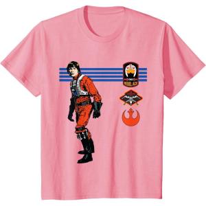 imageStar Wars Luke Skywalker XWing Rebel Pilot Retro TShirtPink
