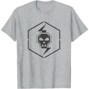 imageStar Wars The Bad Batch 8Bit Style Logo TShirtHeather Grey
