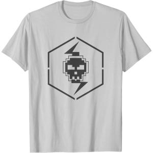 imageStar Wars The Bad Batch 8Bit Style Logo TShirtSilver Grey