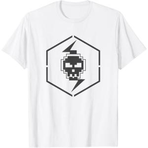 imageStar Wars The Bad Batch 8Bit Style Logo TShirtWhite