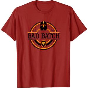 imageStar Wars The Bad Batch CF 99 Badge TShirtCranberry Red