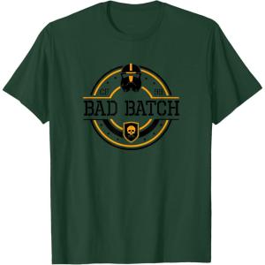 imageStar Wars The Bad Batch CF 99 Badge TShirtDark Green