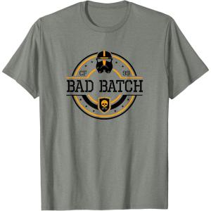 imageStar Wars The Bad Batch CF 99 Badge TShirtOlive Heather