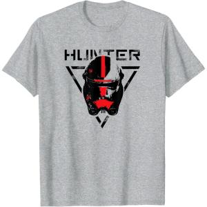 imageStar Wars The Bad Batch Hunter C1 TShirtHeather Grey