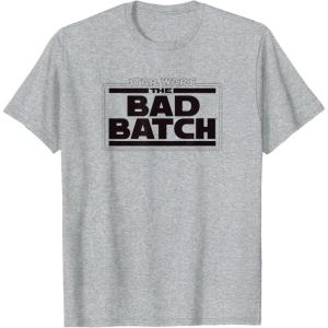 imageStar Wars The Bad Batch Logo V1 TShirtHeather Grey