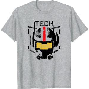 imageStar Wars The Bad Batch Tech C1 TShirtHeather Grey