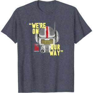 imageStar Wars The Bad Batch Unit 99 Were On Our Way TShirtHeather Blue