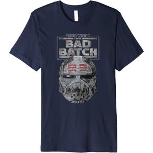 imageStar Wars The Bad Batch Wrecker Helmet Sketch Premium TShirtNavy Blue