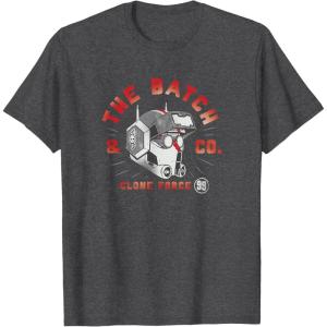 imageStar Wars The Bad Batch ampamp Co Clone Force 99 TShirtDark Heather Grey