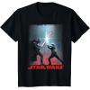 imageStar Wars Darth Vader Luke Skywalker Battle Silhouette TShirtBlack