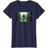 imageStar Wars The Mandalorian Luke Skywalker Jedi Entrance TShirtNavy Blue