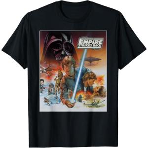 imageStar Wars The Empire Strikes Back Luke Skywalker Vintage TShirtBlack