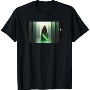 imageStar Wars The Mandalorian Luke Skywalker Jedi Entrance TShirtBlack