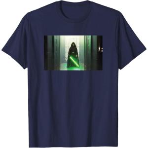 imageStar Wars The Mandalorian Luke Skywalker Jedi Entrance TShirtNavy Blue