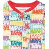 imageAmazon Essentials Disney  Marvel  Star Wars Unisex Babies and Toddlers SnugFit Cotton Footed Pajamas MultipacksMarvel Holiday Bricks