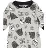 imageAmazon Essentials Disney  Marvel  Star Wars Unisex Babies and Toddlers SnugFit Cotton Footed Pajamas MultipacksStar Wars Tiny Trooper