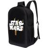 imageSTAR WARS Lucasfilm Backpack Black R2D2 18 Inch Air Mesh Padded BagLogo 3