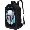 imageSTAR WARS Lucasfilm Backpack Black R2D2 18 Inch Air Mesh Padded BagThis is the Way