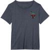 imageStar Wars Boba Fett Left Chest Graphic TShirt TShirtHeather Blue