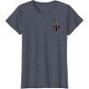 imageStar Wars Boba Fett Left Chest Graphic TShirt TShirtHeather Blue
