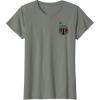 imageStar Wars Boba Fett Left Chest Graphic TShirt TShirtOlive Heather