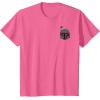 imageStar Wars Boba Fett Left Chest Graphic TShirt TShirtPink Heather