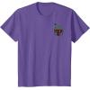 imageStar Wars Boba Fett Left Chest Graphic TShirt TShirtPurple Heather