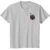 imageStar Wars Boba Fett Left Chest Graphic TShirt TShirtSilver Grey