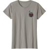 imageStar Wars Boba Fett Left Chest Graphic TShirt TShirtSlate Grey