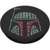 imageStar Wars Boba Fett Word Filled Helmet PopSockets MagSafe PopGrip for iPhoneStandard