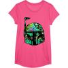 imageStar Wars Classic Hawaiian Print Boba Fett Helmet TShirt C1 TShirtPink Heather