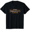 imageStar Wars Skeleton Crew Distressed Metal Title Logo TShirtBlack