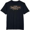 imageStar Wars Skeleton Crew Distressed Metal Title Logo TShirtBlack