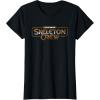 imageStar Wars Skeleton Crew Distressed Metal Title Logo TShirtBlack