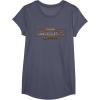 imageStar Wars Skeleton Crew Distressed Metal Title Logo TShirtHeather Blue