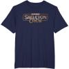 imageStar Wars Skeleton Crew Distressed Metal Title Logo TShirtNavy Blue
