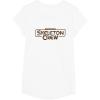 imageStar Wars Skeleton Crew Distressed Metal Title Logo TShirtWhite