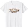 imageStar Wars Skeleton Crew Distressed Metal Title Logo TShirtWhite