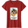 imageStar Wars Skeleton Crew Retro Golden Frame Poster TShirtCranberry Red