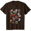 imageStar Wars Skeleton Crew Vintage Character Patches TShirtBrown