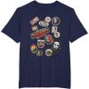 imageStar Wars Skeleton Crew Vintage Character Patches TShirtNavy Blue
