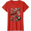 imageStar Wars Skeleton Crew Vintage Character Patches TShirtRed