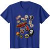 imageStar Wars Skeleton Crew Vintage Character Patches TShirtRoyal Blue