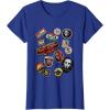 imageStar Wars Skeleton Crew Vintage Character Patches TShirtRoyal Blue